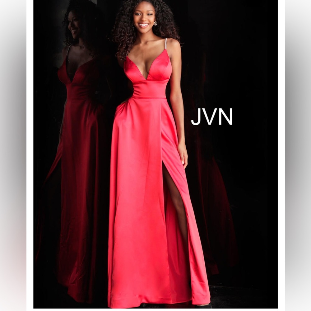 JVN 68314 Prom Dress Red